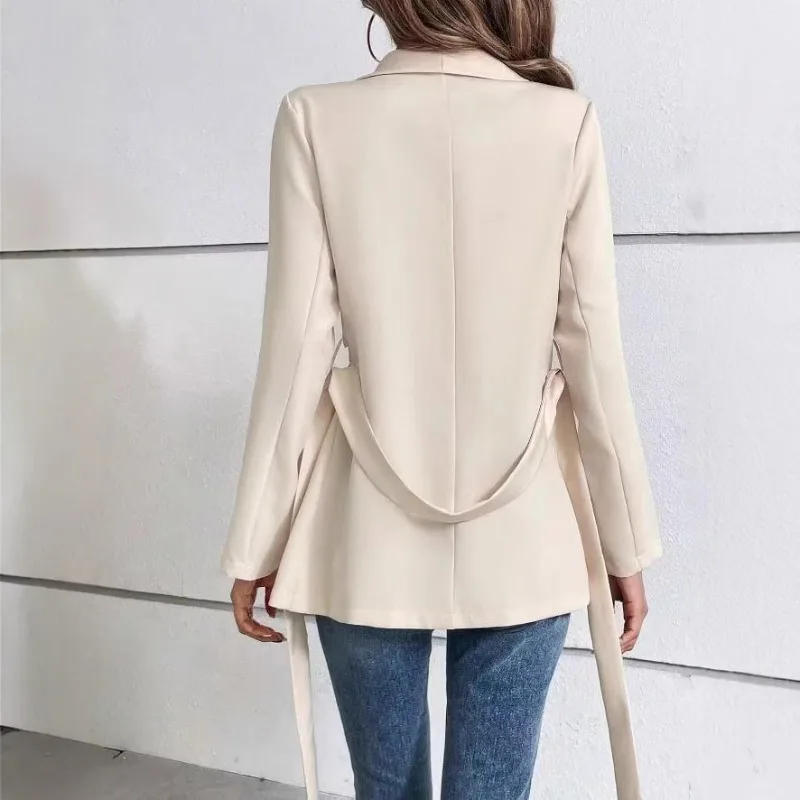 Slim-fit solid color long-sleeved women's commuter top blazer
Slim-fit solid color long-sleeved women's commuter top blazer