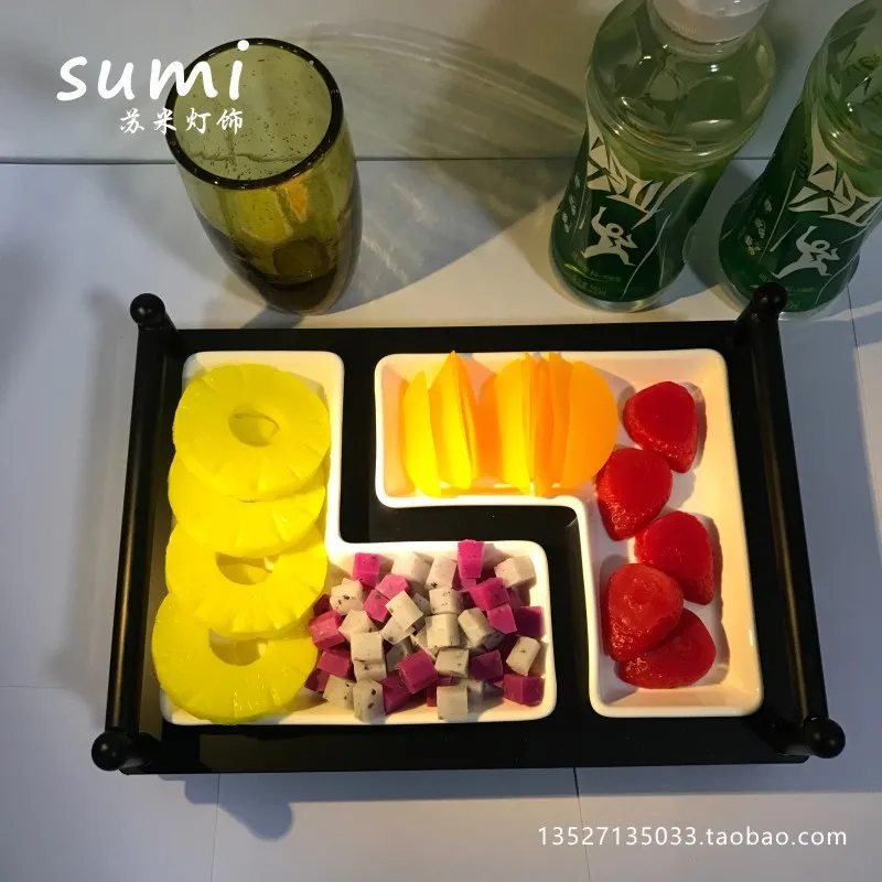 Restaurant Creative Japanese Grid Ceramic Snack Plate Bar KTV Two Grid Fruit Plate Rack Four/Six Grid Fruit Plate Rack
Restaurant Creative Japanese Grid Ceramic Snack Plate Bar KTV Two Grid Fruit Plate Rack Four/Six Grid Fruit Plate Rack