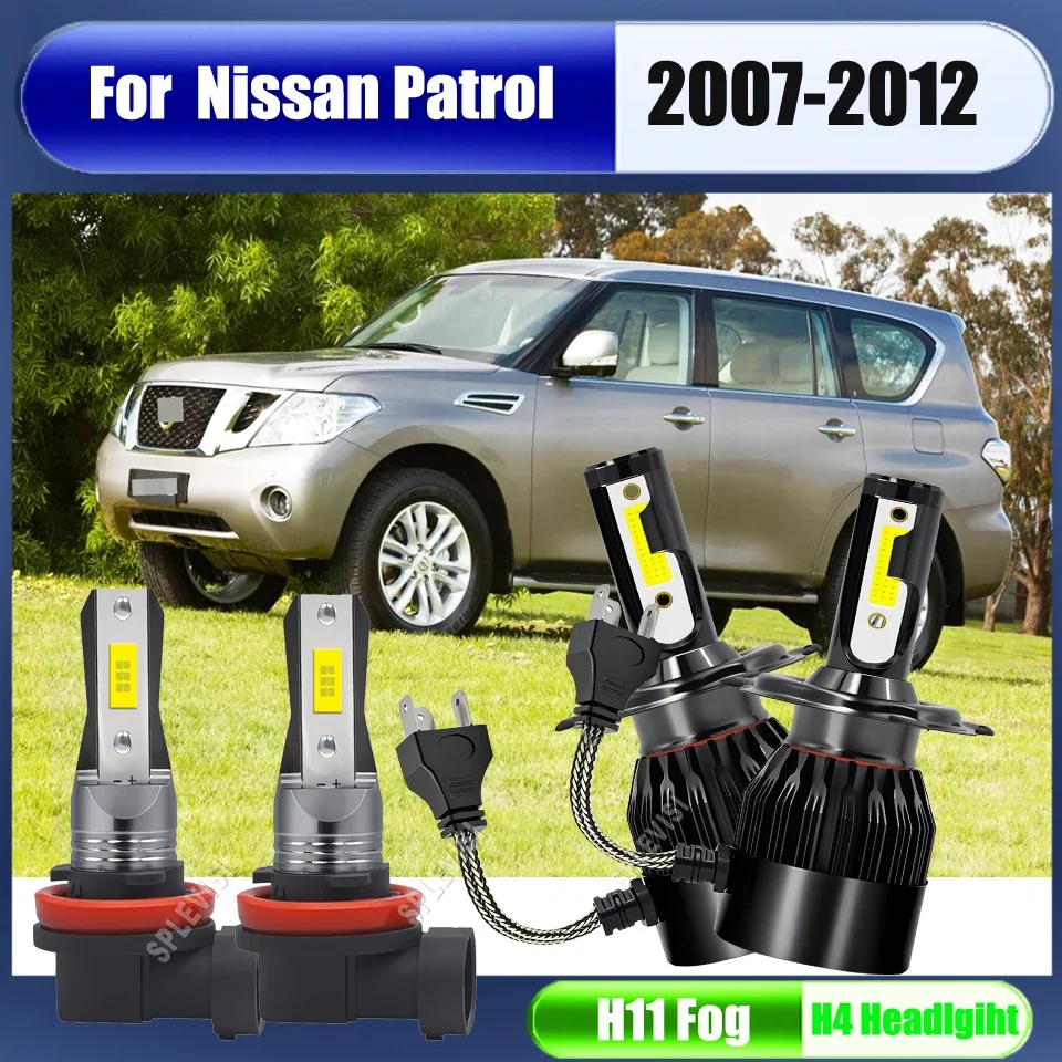 12V 24V H4 H11 H8 H9 Headlight Fog Lamp Conversion Kit 6000K White For Nissan Patrol 2007 2008 2009 2010 2011 2012
12V 24V H4 H11 H8 H9 Headlight Fog Lamp Conversion Kit 6000K White For Nissan Patrol 2007 2008 2009 2010 2011 2012