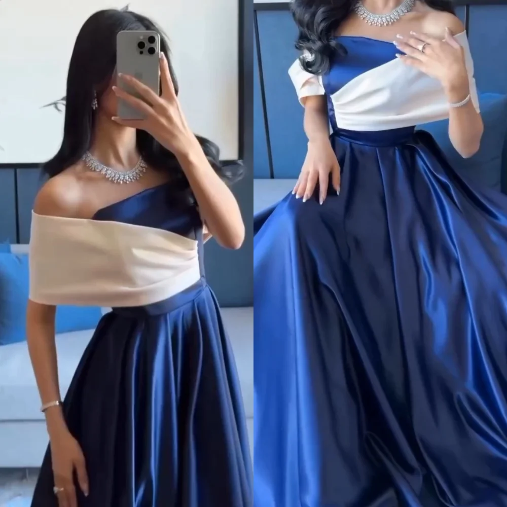Customized Charmeuse Pleat A-line Off-the-shoulder Long Dresses Bespoke Occasion Prom Elegant Simple High Quality
Customized Charmeuse Pleat A-line Off-the-shoulder Long Dresses Bespoke Occasion Prom Elegant Simple High Quality