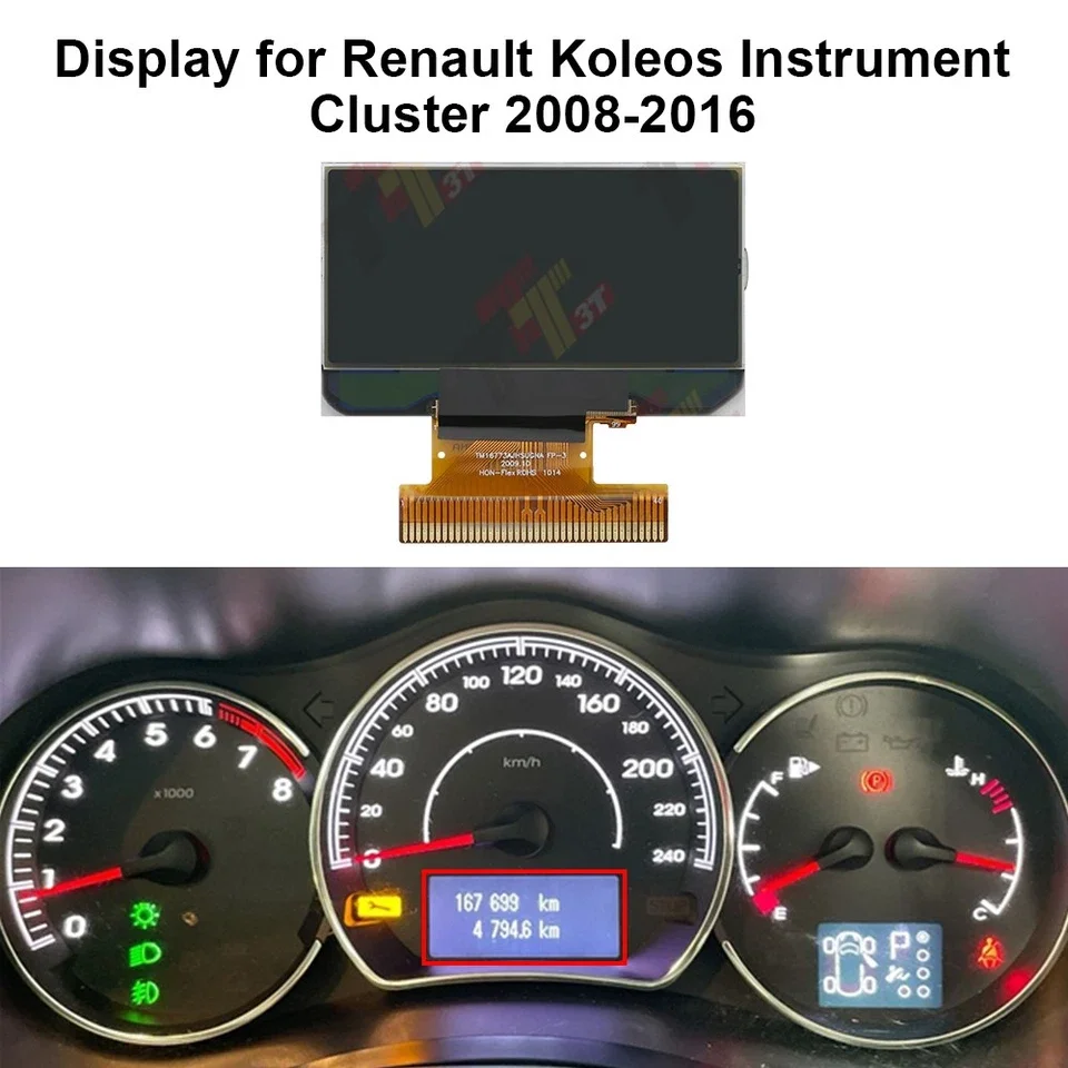 Display for Renault Koleos Instrument Cluster
Display for Renault Koleos Instrument Cluster