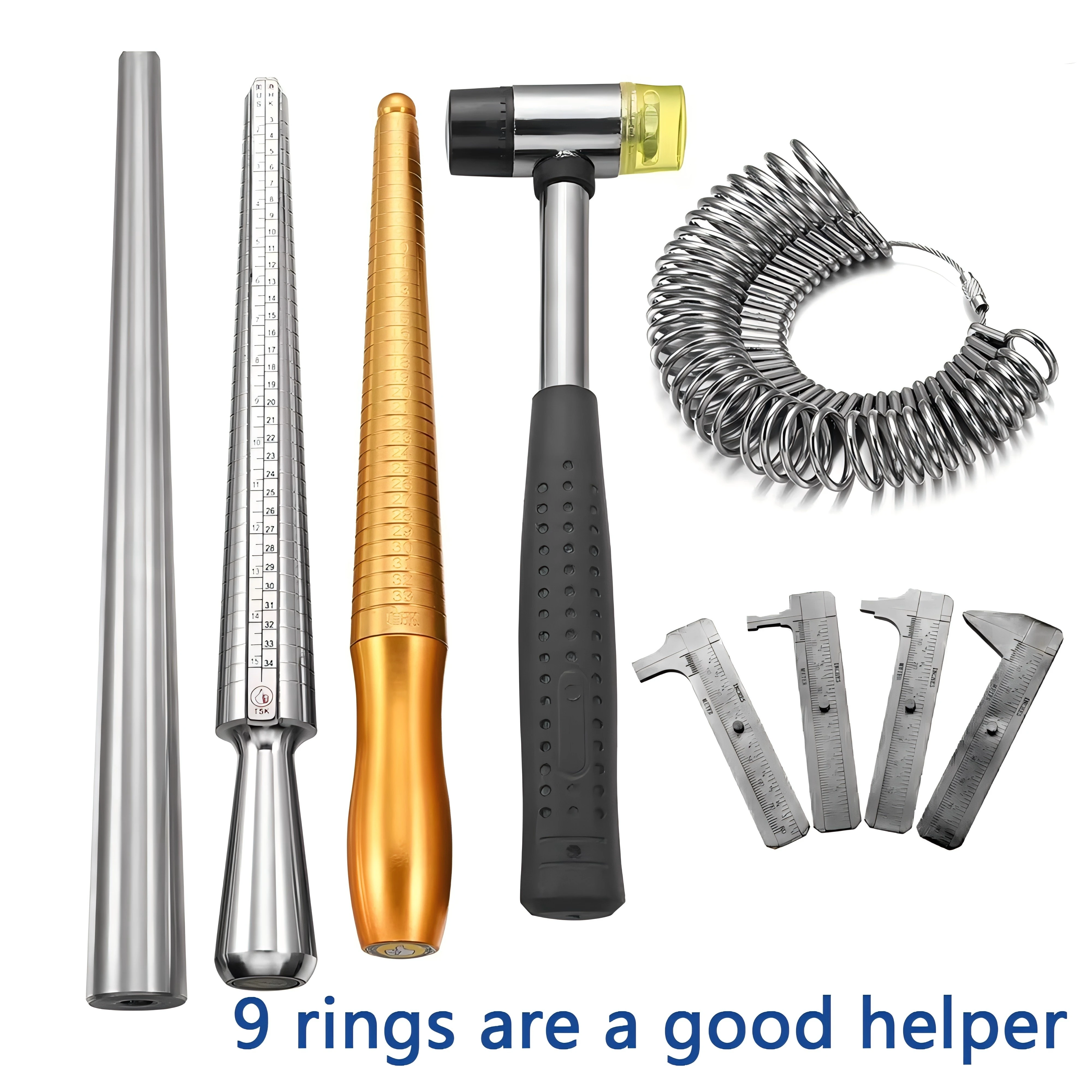 9 ring tools are good helpersThe Restoration and Making Flexibility of Jewelry and Crafts
9 ring tools are good helpersThe Restoration and Making Flexibility of Jewelry and Crafts