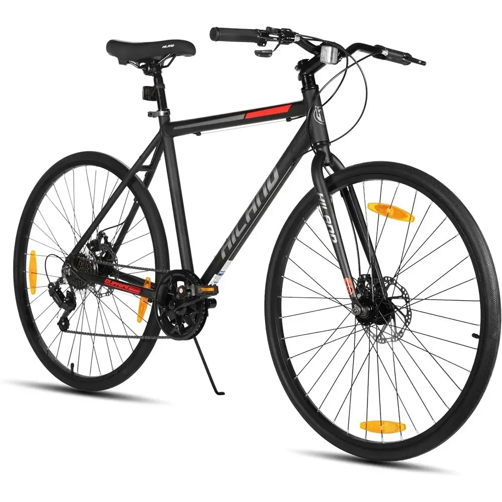 7-Speed Urban Commuter Hybrid Bike with Disc Brakes for Men and Women - Comfortable City Cycling
7-Speed Urban Commuter Hybrid Bike with Disc Brakes for Men and Women - Comfortable City Cycling