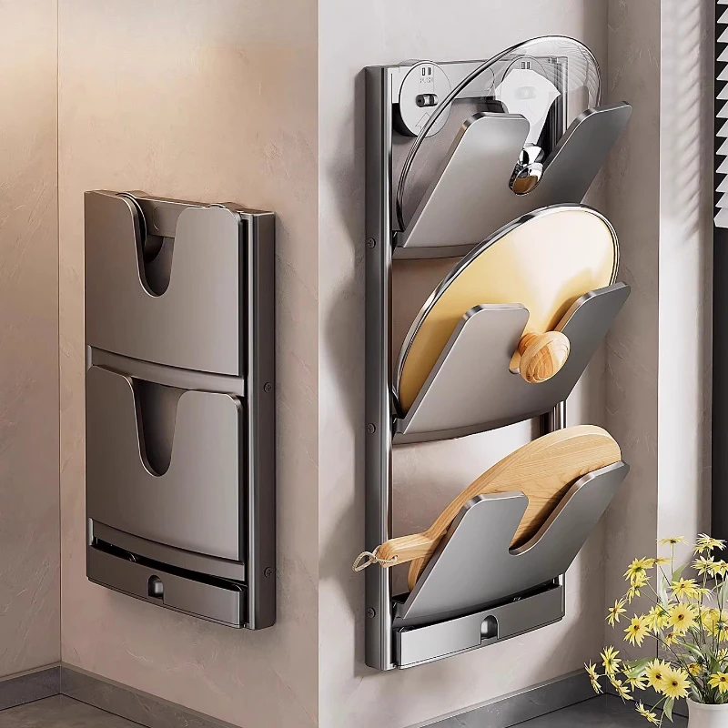 Suction Cup Lid Holder, Wall Mounted Kitchen Organizer, No Drilling Rack for Pots Lids, Multipurpose Storage for Cutting Boards
Suction Cup Lid Holder, Wall Mounted Kitchen Organizer, No Drilling Rack for Pots Lids, Multipurpose Storage for Cutting Boards