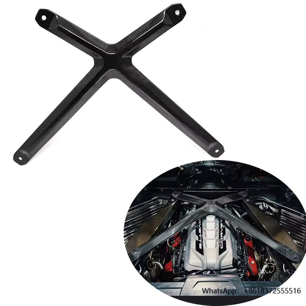 Dry Carbon Fiber X Brace Strips Car Engine Hood X Strut Carbon Fiber for Corvette C8 Z51 Z06 Z07
Dry Carbon Fiber X Brace Strips Car Engine Hood X Strut Carbon Fiber for Corvette C8 Z51 Z06 Z07