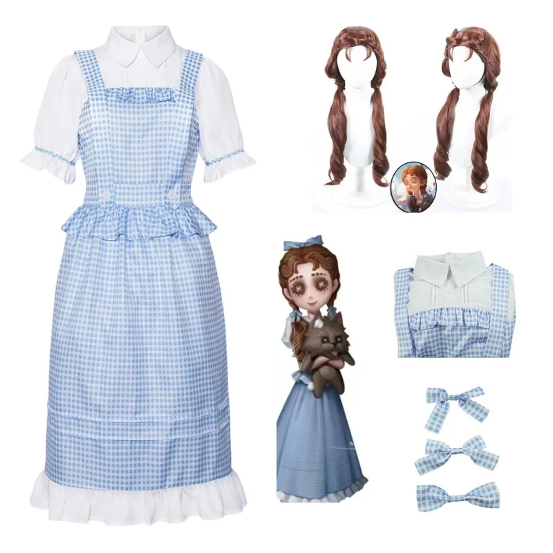 Game Identity V Cosplay Costume Dress Cute Picnic Little Girl Dorothy Uniform Carnival Suit Wig Womex,3;b'2.
Game Identity V Cosplay Costume Dress Cute Picnic Little Girl Dorothy Uniform Carnival Suit Wig Womex,3;b'2.