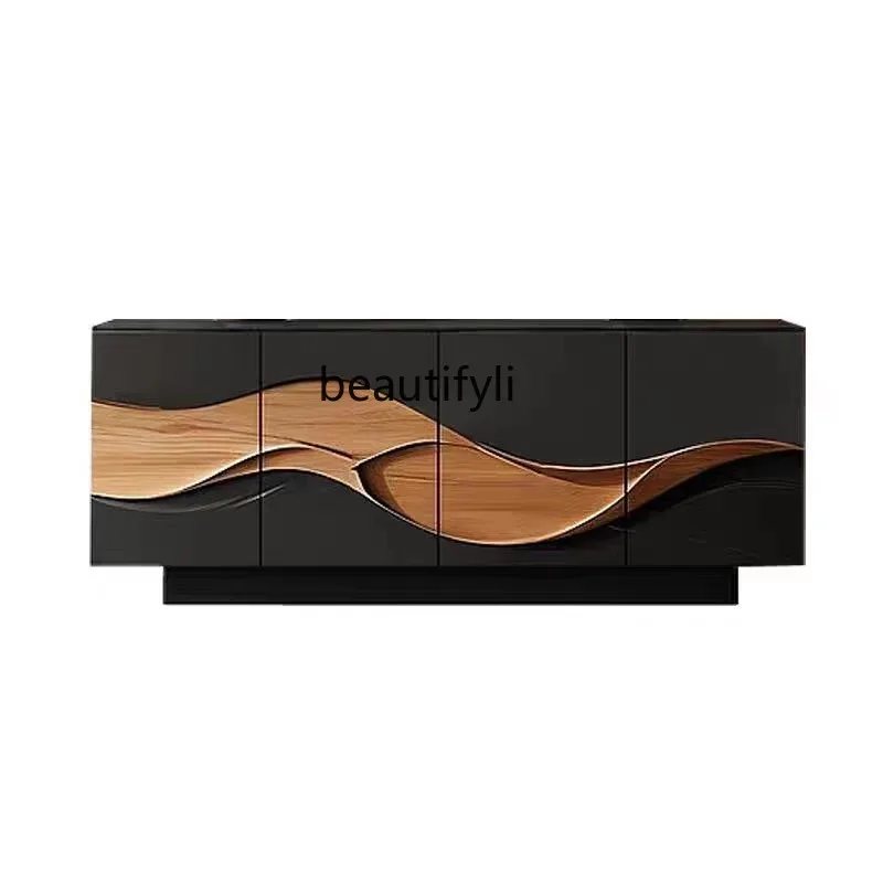 Solid wood dining side cabinet, living room against the wall integrated locker, villa creative retro relief enigma cabinet
Solid wood dining side cabinet, living room against the wall integrated locker, villa creative retro relief enigma cabinet
