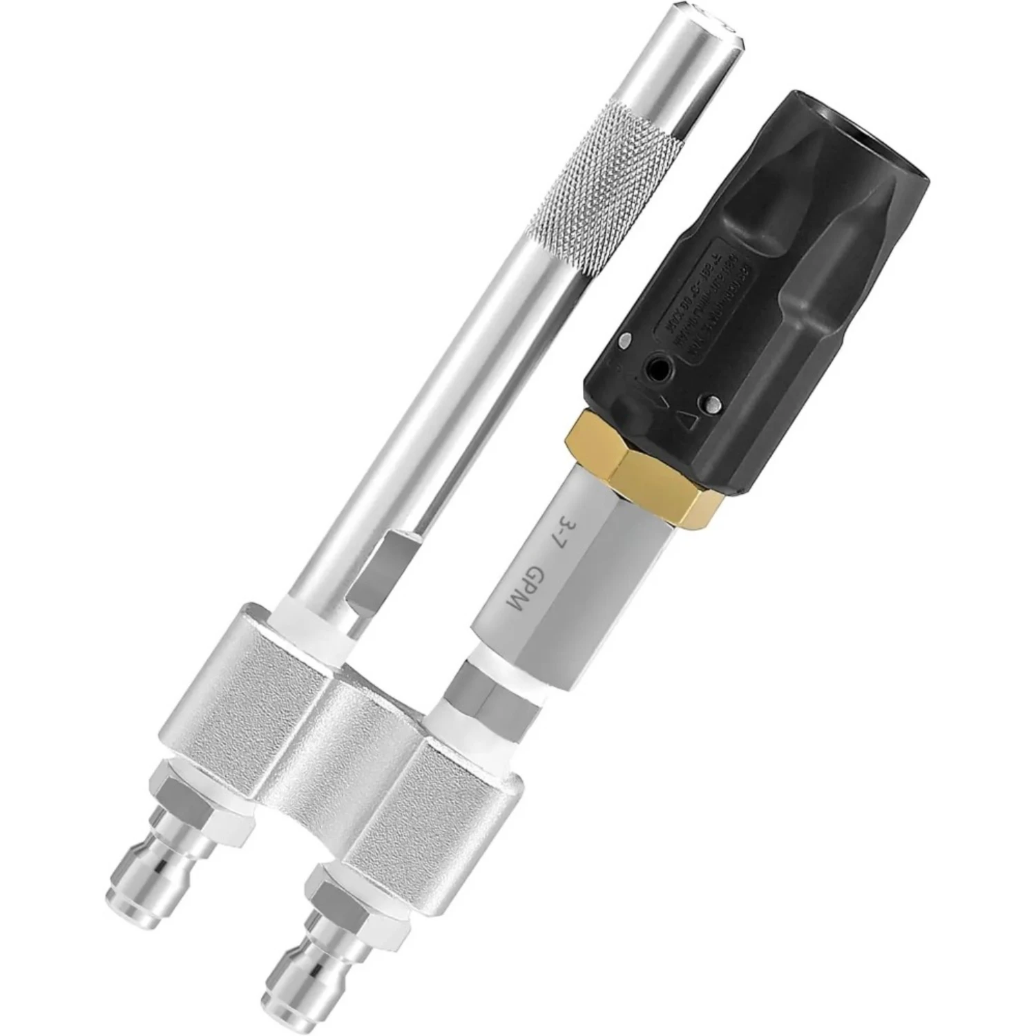 Pressure Washer Long Range Chemical Nozzle 2-in-1 Adjustable Shooter Tip M5 Twist Nozzle Long Range Soap Nozzle for 3-7 GPM
Pressure Washer Long Range Chemical Nozzle 2-in-1 Adjustable Shooter Tip M5 Twist Nozzle Long Range Soap Nozzle for 3-7 GPM