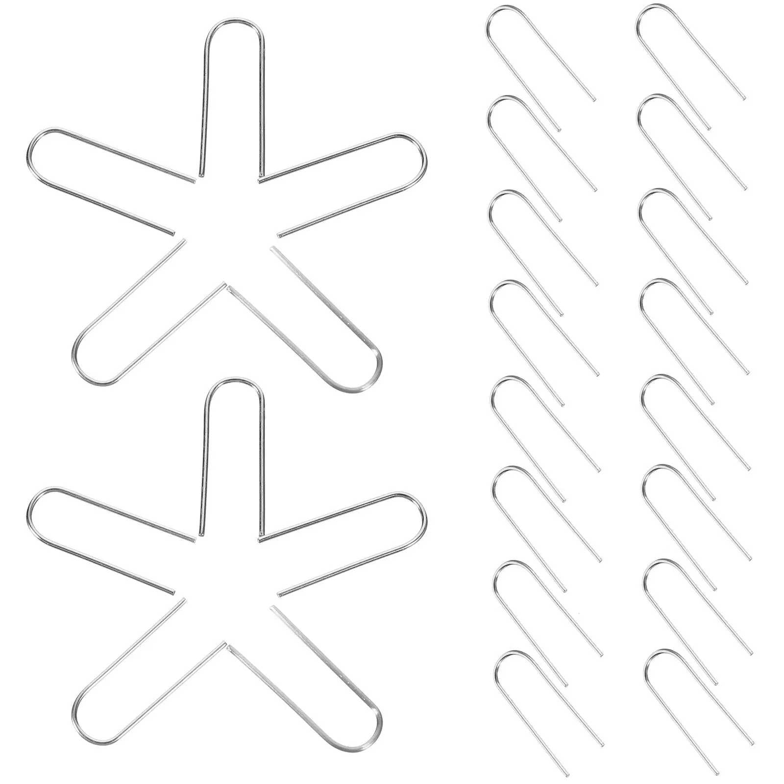 100 Pcs Nichrome Hooks for Jewelry Ceramic Crafts High Temp Stable Nichrome Ceramic Hanging Ring Multi-use DIY Accessories
100 Pcs Nichrome Hooks for Jewelry Ceramic Crafts High Temp Stable Nichrome Ceramic Hanging Ring Multi-use DIY Accessories