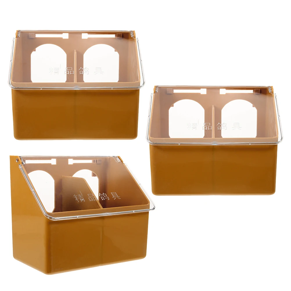 3pcs Pigeon Feeder Anti-Spatter Plastic Food Dispenser For Cage Small Bird Feeders Parrot Vegetable Feeder Lightweight Durable 
3pcs Pigeon Feeder Anti-Spatter Plastic Food Dispenser For Cage Small Bird Feeders Parrot Vegetable Feeder Lightweight Durable