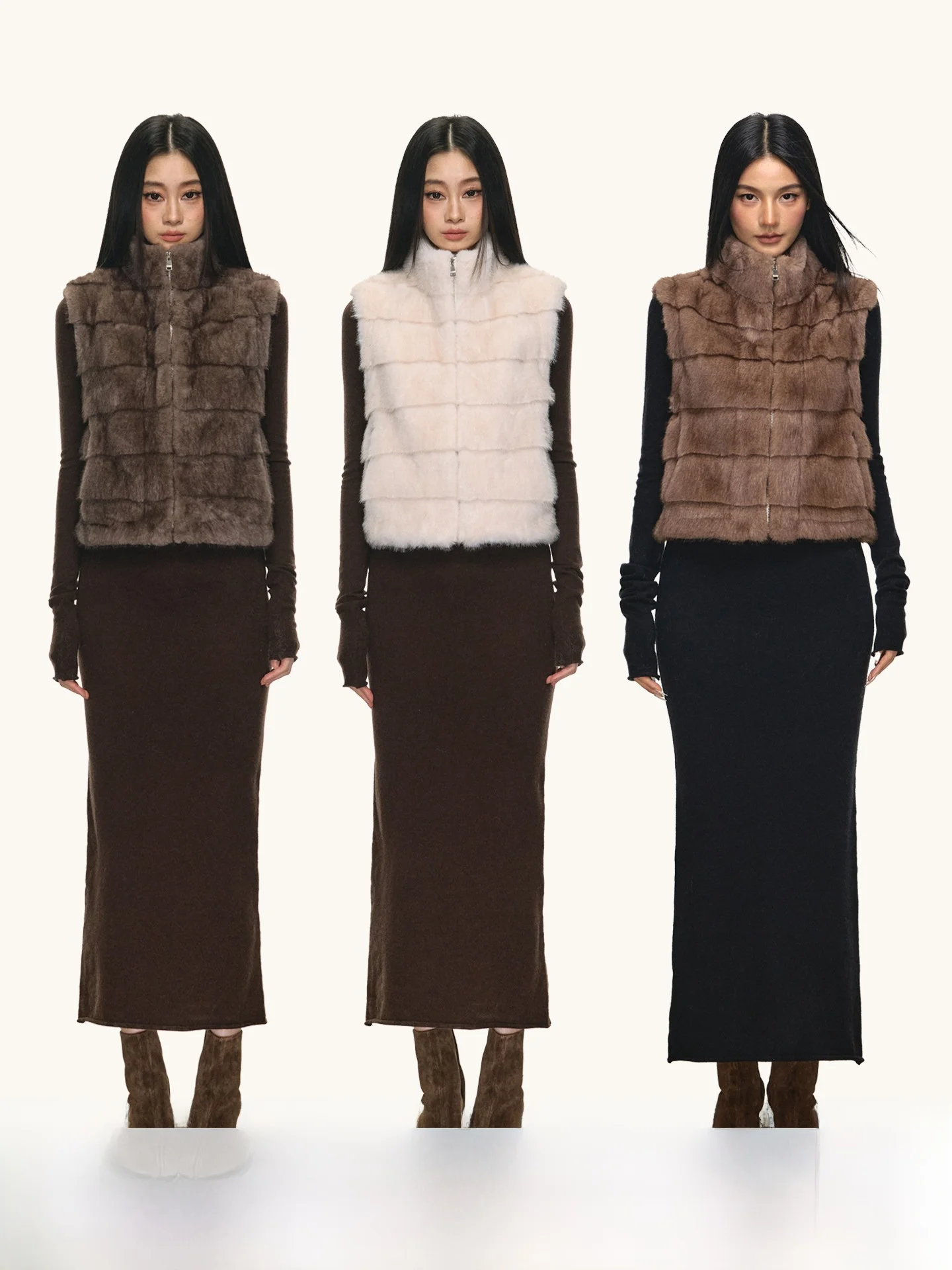 Anna Aneae High Collar ort Fur Vest Women's Warmth Outerwear Winter New Sle Casual Loose Fit Zipper Closure No Hat
Anna Aneae High Collar ort Fur Vest Women's Warmth Outerwear Winter New Sle Casual Loose Fit Zipper Closure No Hat