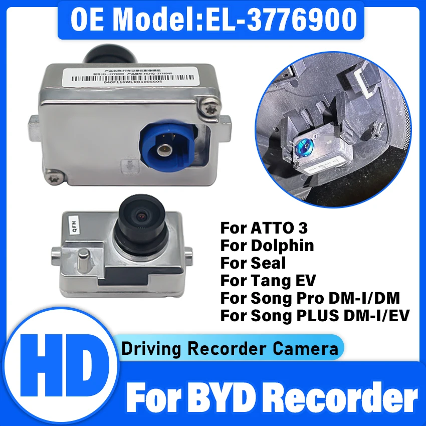 For BYD Dolphin Seal Act 3 Atto 3 Yuan Song Tang Ev DVR Dash Cam ADAS Car Vehicle-mounted Recorder Camera Original Accessory
For BYD Dolphin Seal Act 3 Atto 3 Yuan Song Tang Ev DVR Dash Cam ADAS Car Vehicle-mounted Recorder Camera Original Accessory