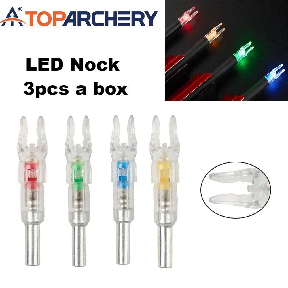 3pcs Archery Arrow LED Lighted Nocks OD 6.2mm High Quality Light Shiny For Night Hunting Sports Accessories
3pcs Archery Arrow LED Lighted Nocks OD 6.2mm High Quality Light Shiny For Night Hunting Sports Accessories