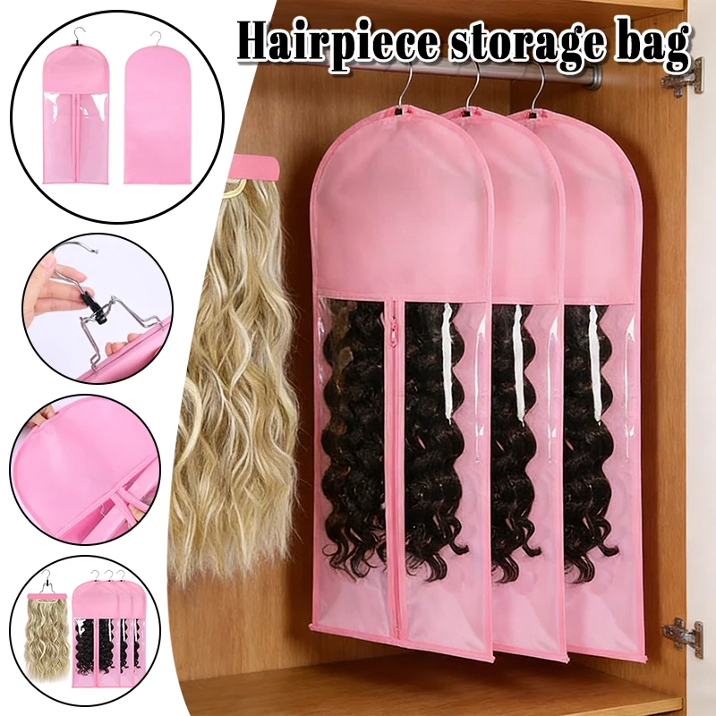 Wig Storage Bag with Hanger Transparent Hair Extension Storage Bags Dustproof Organizer for Long Wigs Hairpieces
Wig Storage Bag with Hanger Transparent Hair Extension Storage Bags Dustproof Organizer for Long Wigs Hairpieces