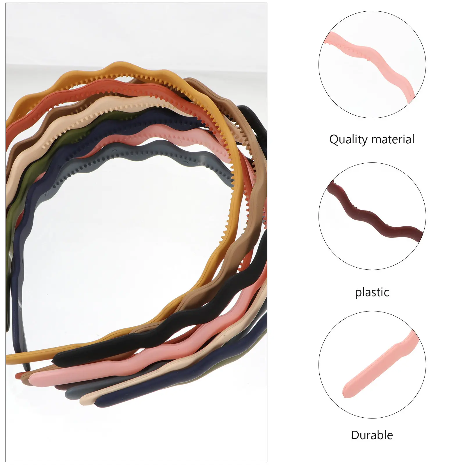 12Pcs Plastic Wavy Headband Teeth Hairband Non-Slide for Women Teens Fashion Hair Hoop Beach Party School Holiday Travel
12Pcs Plastic Wavy Headband Teeth Hairband Non-Slide for Women Teens Fashion Hair Hoop Beach Party School Holiday Travel