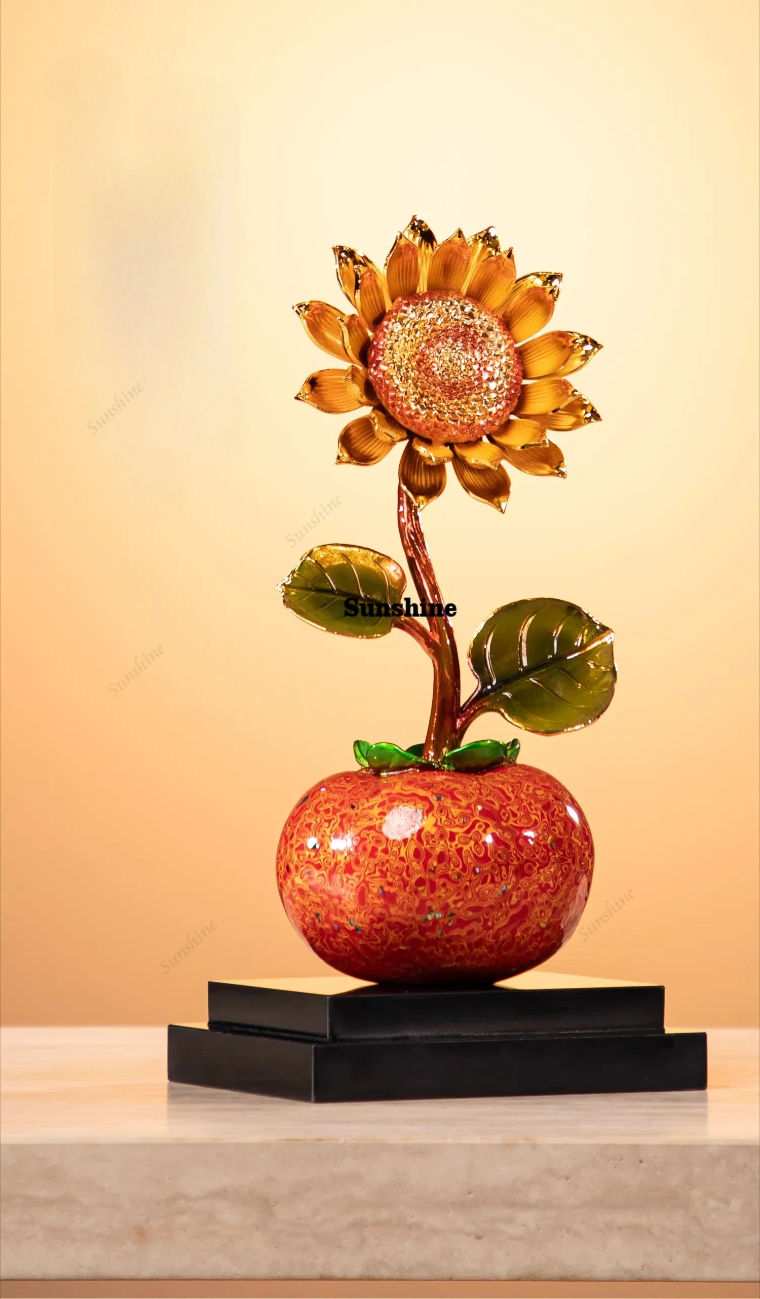 Sunflower copper ornament desktop decoration living room study office housewarming gift FT
Sunflower copper ornament desktop decoration living room study office housewarming gift FT
