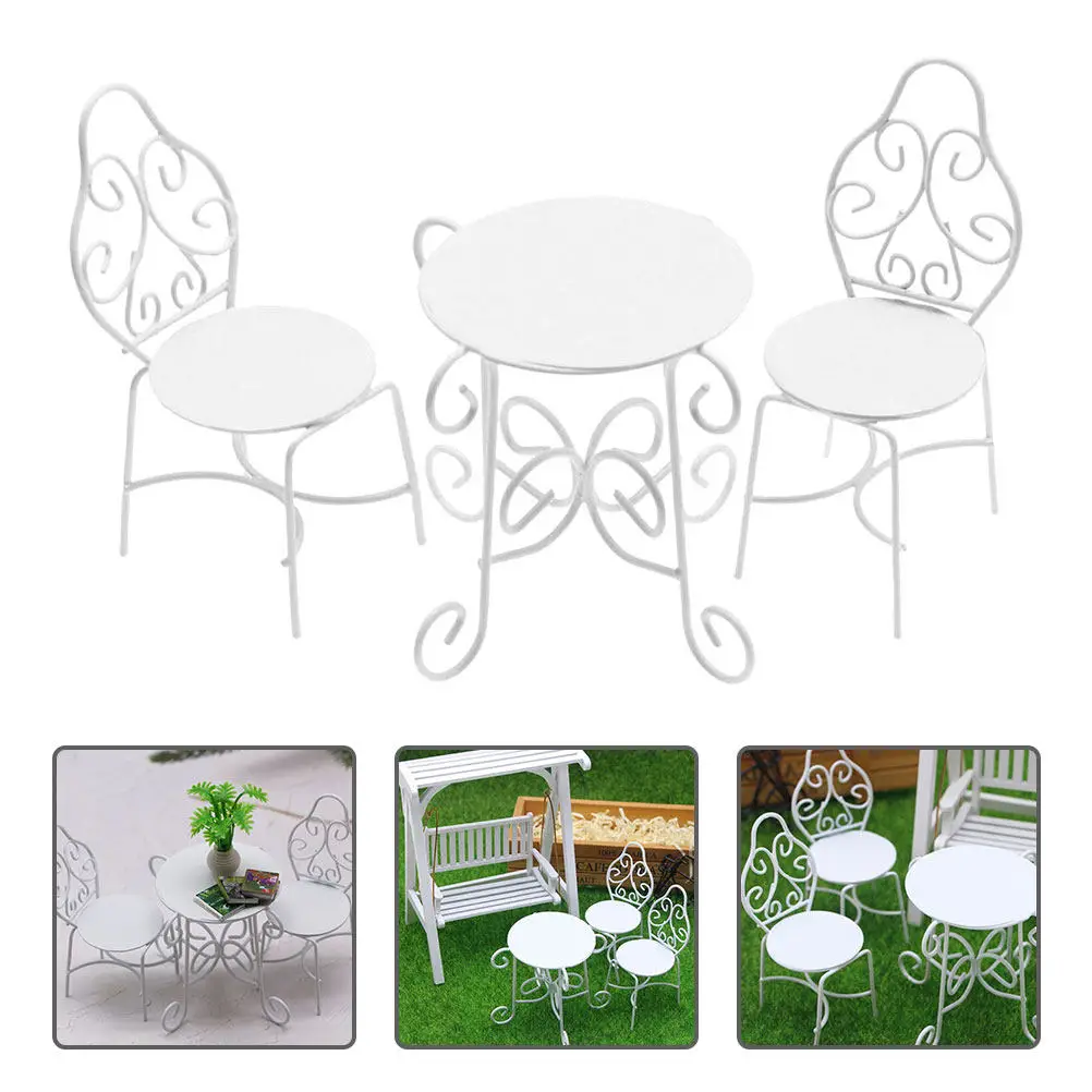 1Set Mini Iron Outdoor Table and Chair Set for Garden Patio Decor Small Furniture Landscaping Ornament Micro Landscape
1Set Mini Iron Outdoor Table and Chair Set for Garden Patio Decor Small Furniture Landscaping Ornament Micro Landscape
