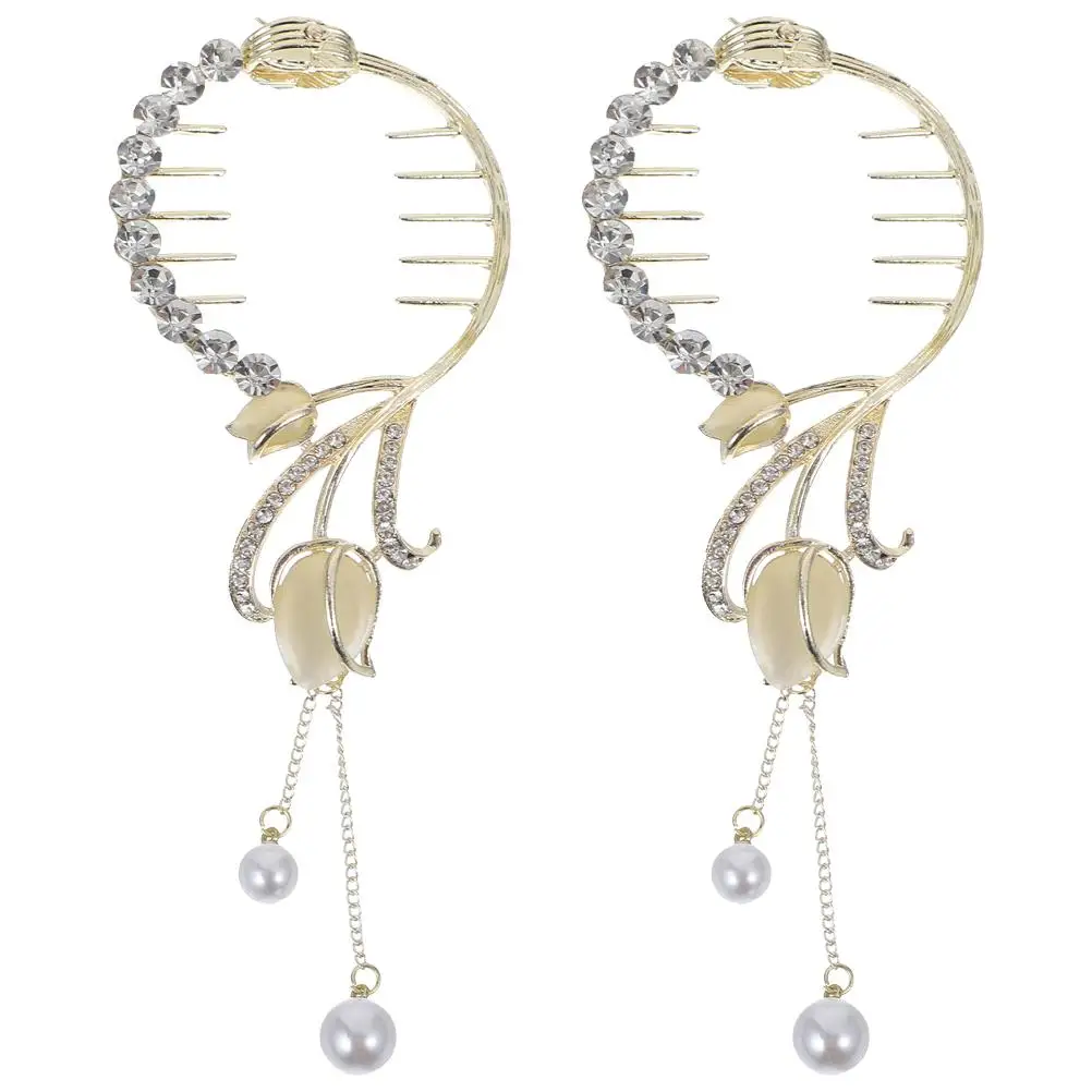 2 Pcs Hairpin Bun Clips Bobby Pins for Women Small Thick Barrettes Tassel Headgear
2 Pcs Hairpin Bun Clips Bobby Pins for Women Small Thick Barrettes Tassel Headgear
