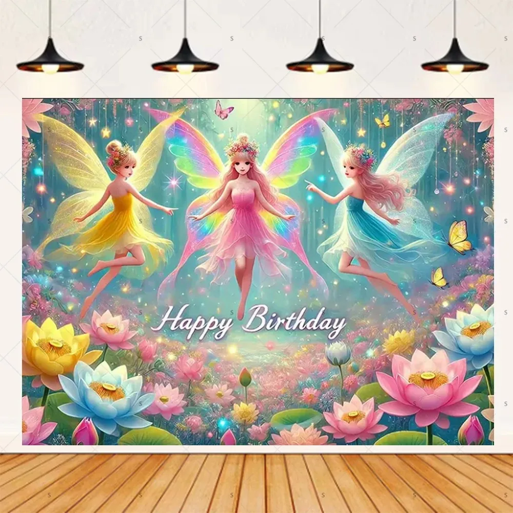 Magic Forest Butterfly Fairy themed party banner background, children's birthday party decoration photography studio background
Magic Forest Butterfly Fairy themed party banner background, children's birthday party decoration photography studio background