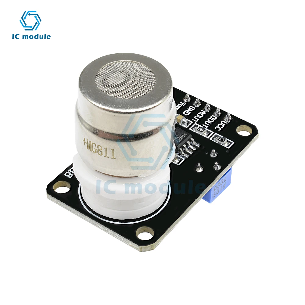 MG811 Carbon Dioxide CO2 Gas Sensor Module - Analog Voltage Output for Air Quality Monitor, HVAC, Agriculture
MG811 Carbon Dioxide CO2 Gas Sensor Module - Analog Voltage Output for Air Quality Monitor, HVAC, Agriculture