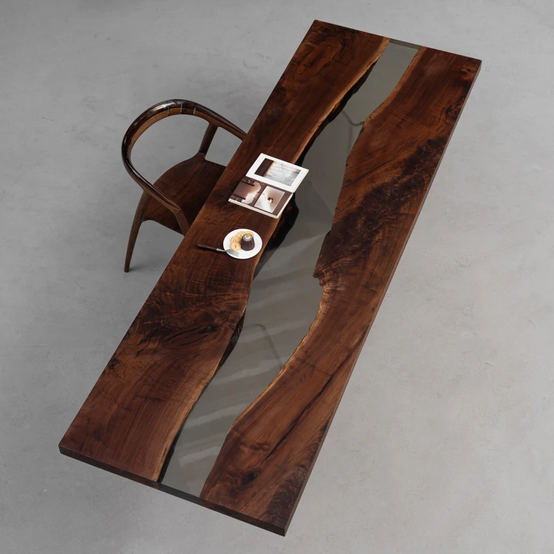 Hot Sales Luxury Black Walnut Rectangle Epoxy Table Top Epoxy Resin Table Dining Wood Resin Epoxy Table
Hot Sales Luxury Black Walnut Rectangle Epoxy Table Top Epoxy Resin Table Dining Wood Resin Epoxy Table
