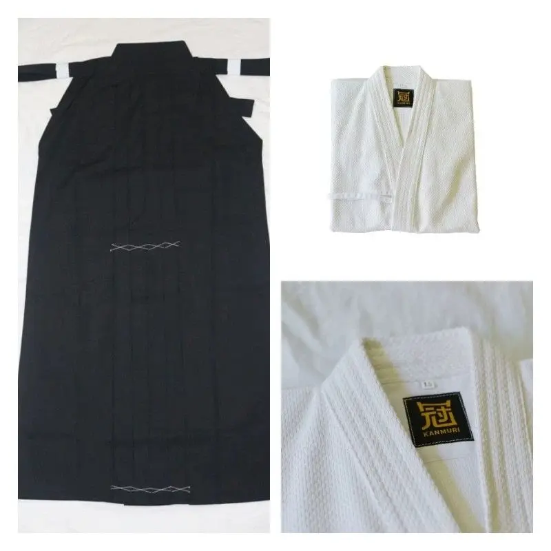 Aikido Japanese Kendo Suit Regular White Top Black Skirt Men and Women Professional Samurai Kimono Training Competition Clothes
Aikido Japanese Kendo Suit Regular White Top Black Skirt Men and Women Professional Samurai Kimono Training Competition Clothes
