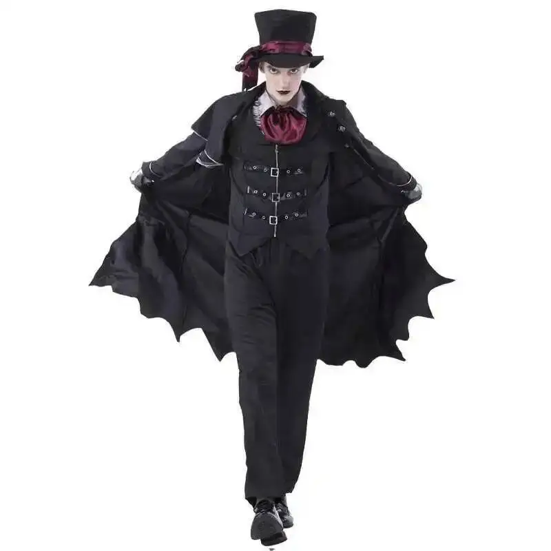 Gentleman Demon Halloween Play Cosplay Costume Bar Nightclub Club Dark Vampire Men And Women Couples Stage Performance Costumes
Gentleman Demon Halloween Play Cosplay Costume Bar Nightclub Club Dark Vampire Men And Women Couples Stage Performance Costumes