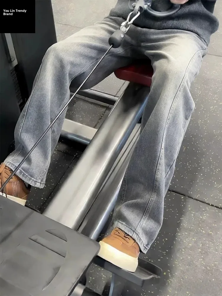 Мужские джинсы Blue Fce с подкладкой, прямые, в стиле High Street, зимние, Cleanfit, Bootcut, Knife Straight Leg, в американском стиле Casual
Мужские джинсы Blue Fce с подкладкой, прямые, в стиле High Street, зимние, Cleanfit, Bootcut, Knife Straight Leg, в американском стиле Casual