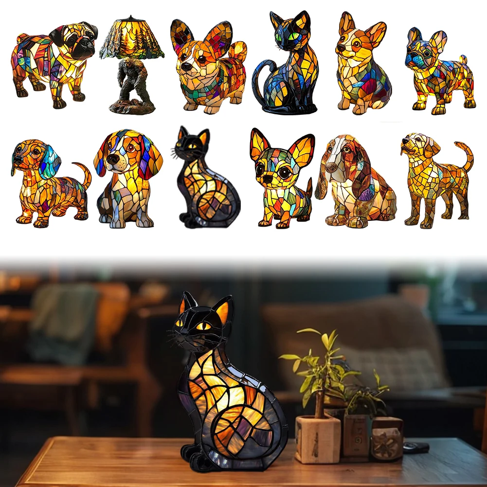 LED Animal Art Night Light Resin Stained Animal Lamp Ornament Cute Animal Themed Table Lamp for Home Decoration
LED Animal Art Night Light Resin Stained Animal Lamp Ornament Cute Animal Themed Table Lamp for Home Decoration