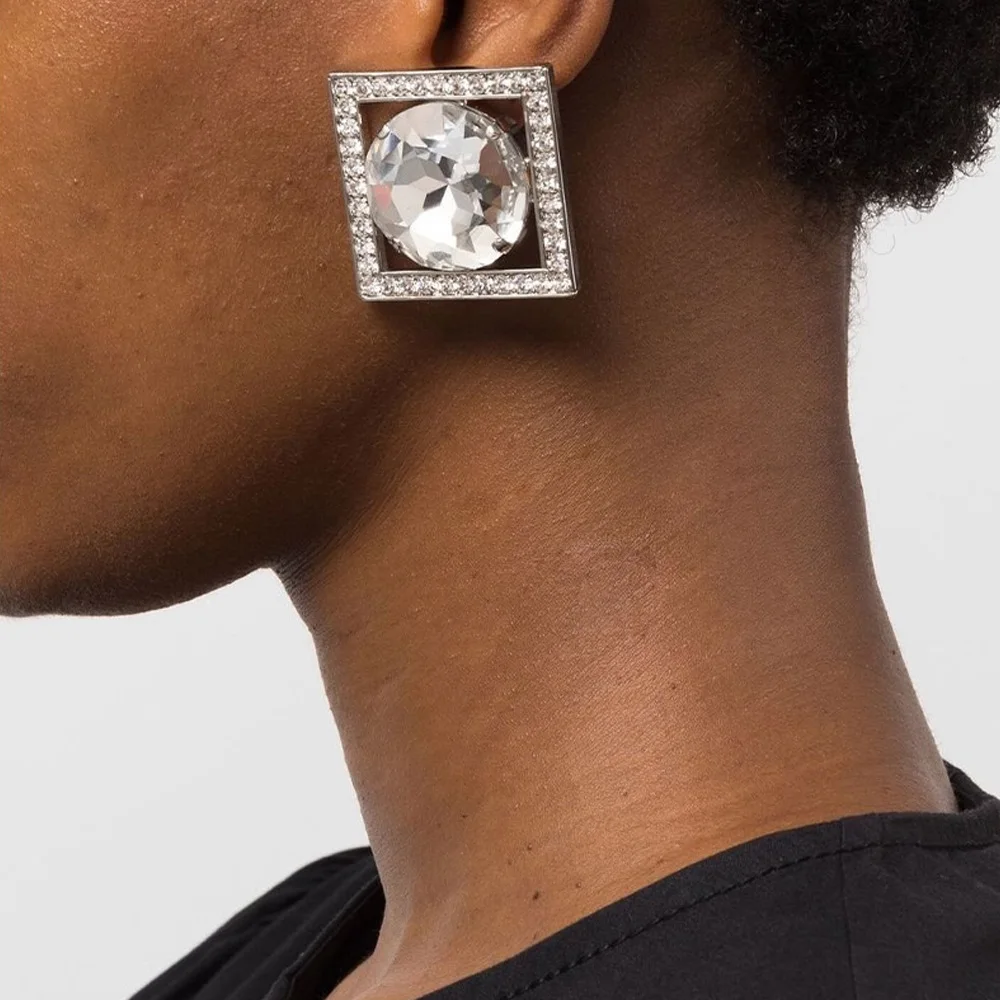 Stonefans Simple Round Crystal Square Rhinestone Earrings for Women 2024 Fashion White Green Earrings Indian Ear Jewelry Gift
Stonefans Simple Round Crystal Square Rhinestone Earrings for Women 2024 Fashion White Green Earrings Indian Ear Jewelry Gift