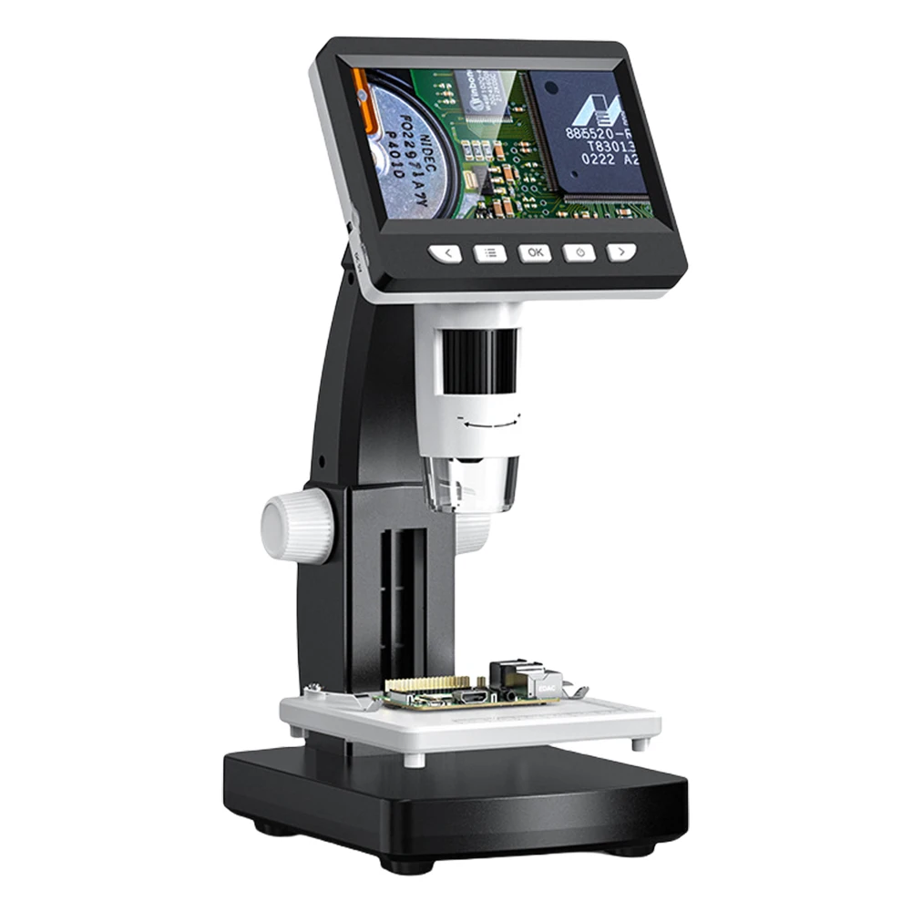 4.3inch 1000x Digital Microscope for Electronics Repair 1080P Video Coin Microscopio with 8LEDs Soldering Microscope for pcb
4.3inch 1000x Digital Microscope for Electronics Repair 1080P Video Coin Microscopio with 8LEDs Soldering Microscope for pcb