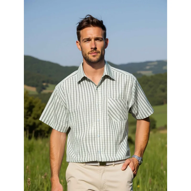 2025New American Style Hot Sale Summer Men's Casual Fashion Entertainment Party Turn-down Collar Men's Short Sleeve Shirt
2025New American Style Hot Sale Summer Men's Casual Fashion Entertainment Party Turn-down Collar Men's Short Sleeve Shirt