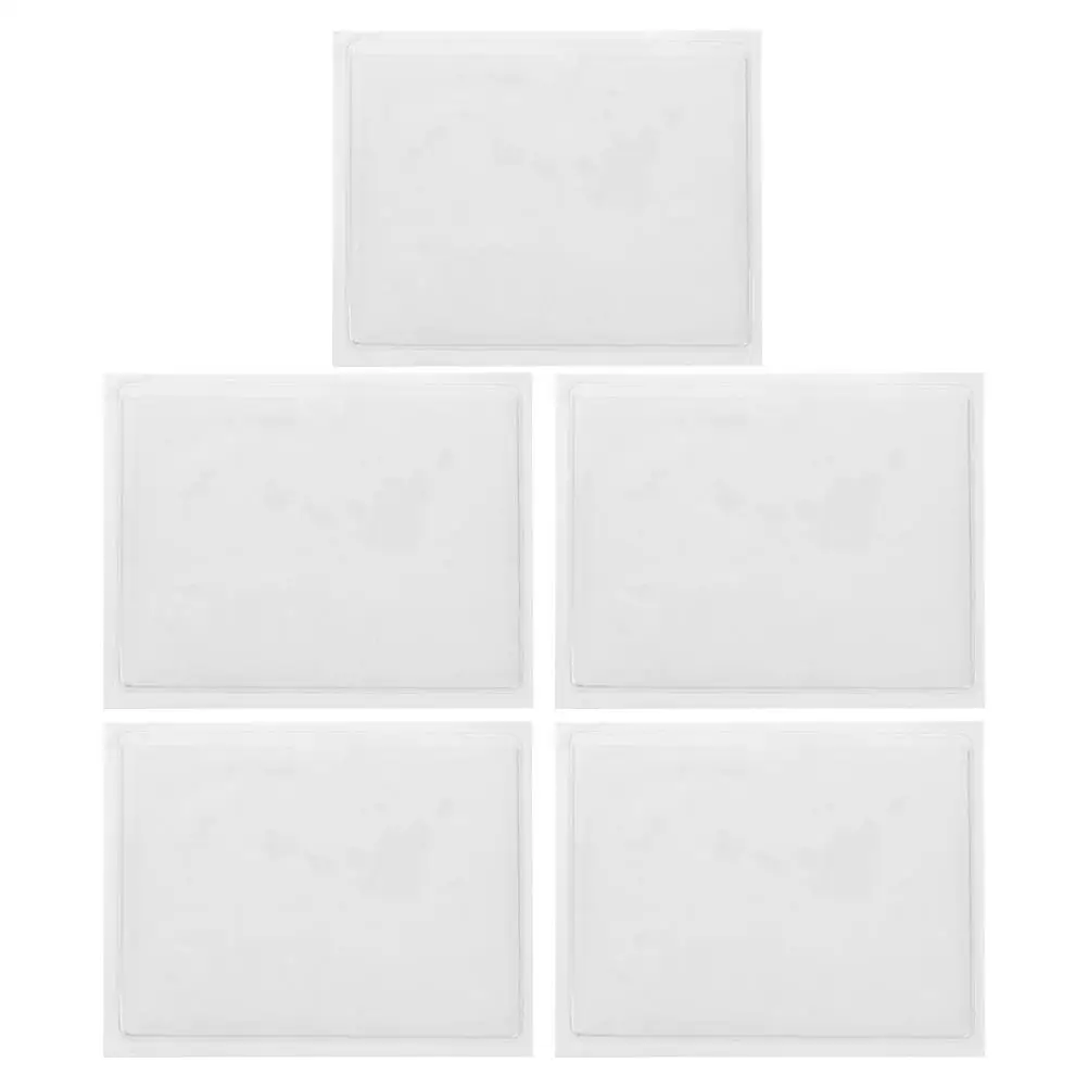 5Pcs Clear Adhesive Card Holders Pockets Label Covers Practical Sleeves for Cards Library Parking Credit Reusable Protective
5Pcs Clear Adhesive Card Holders Pockets Label Covers Practical Sleeves for Cards Library Parking Credit Reusable Protective