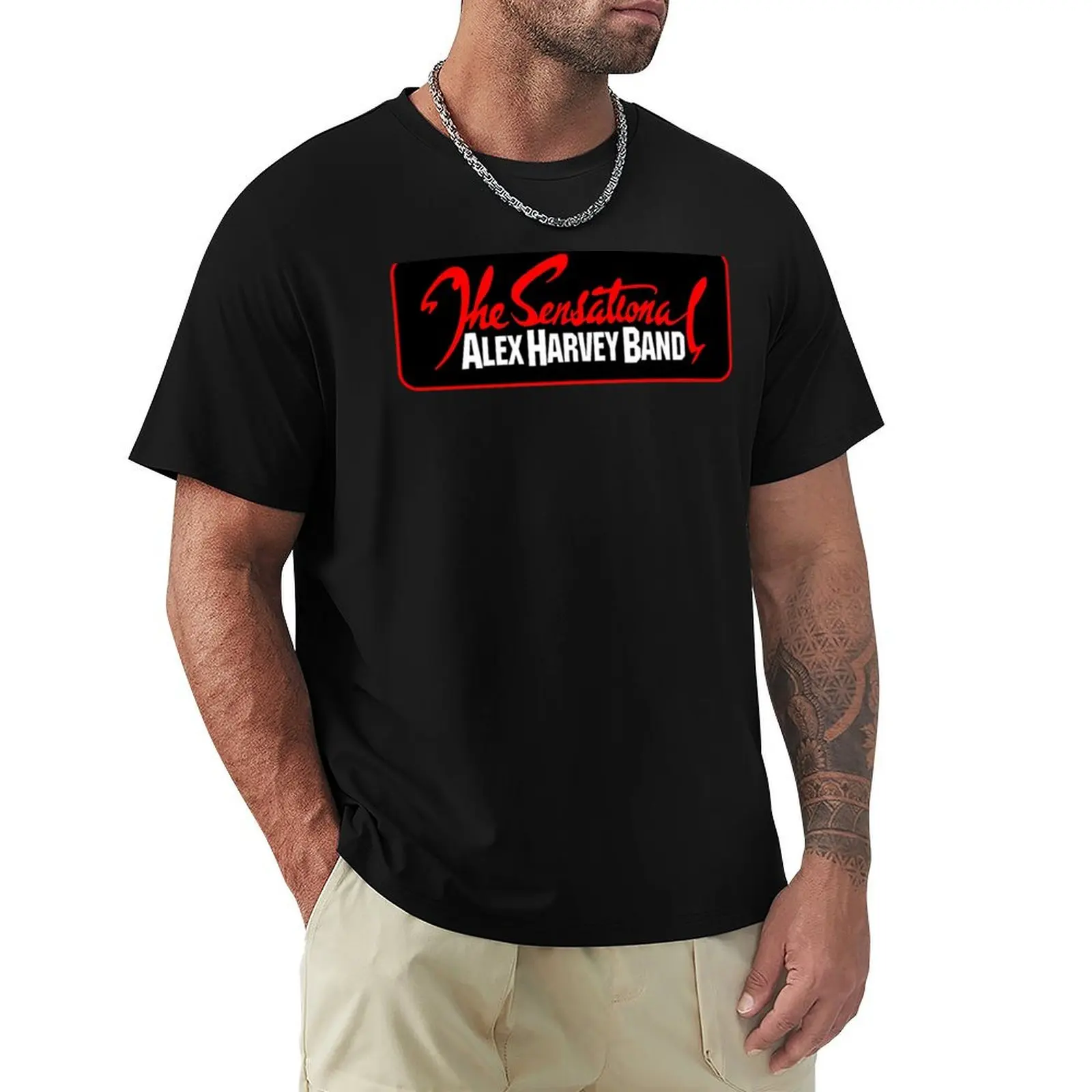 The Sensational Alex Harvey T-Shirt Casual Loose Fit Short Sleeve T-Shirt
The Sensational Alex Harvey T-Shirt Casual Loose Fit Short Sleeve T-Shirt