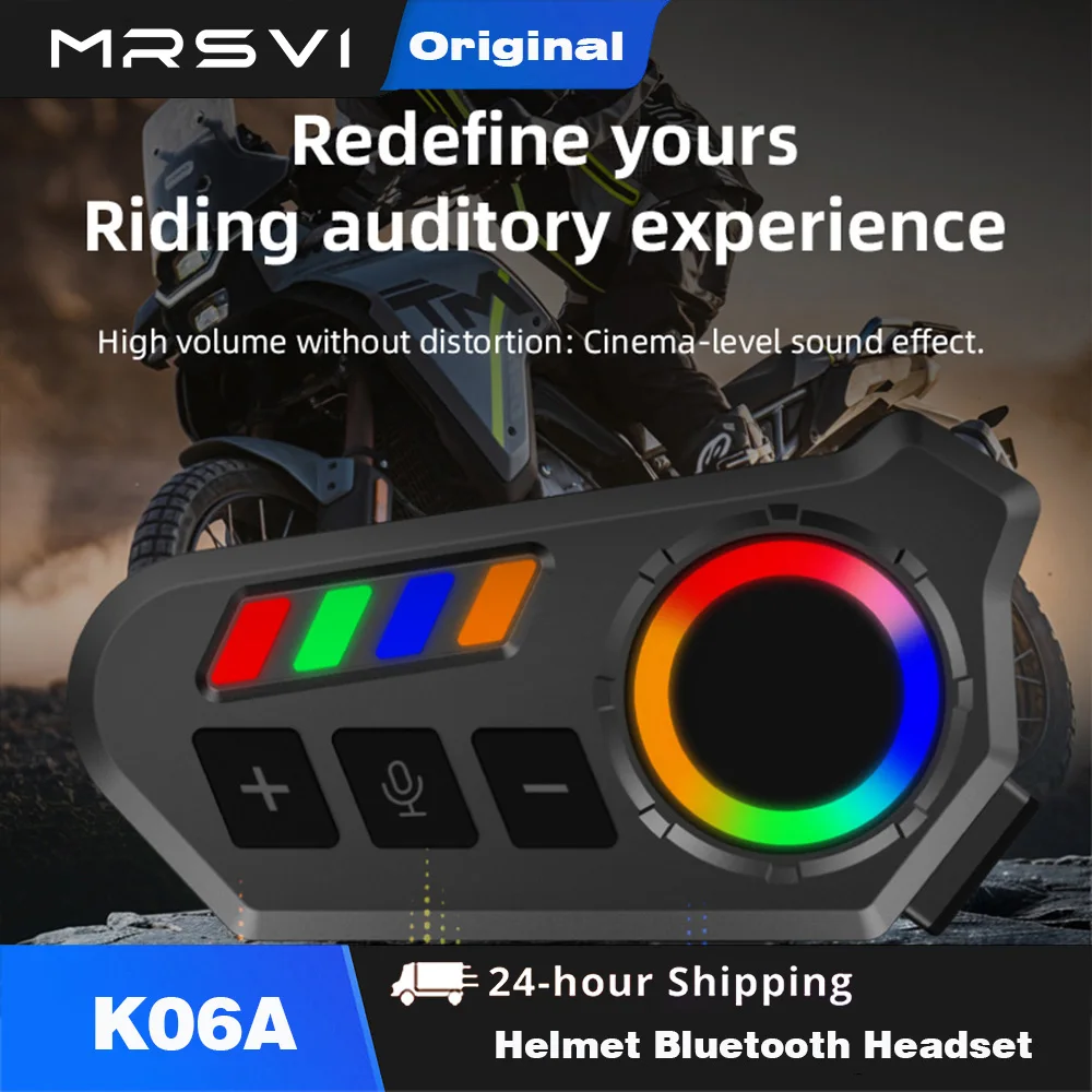 MRSVI Smart Motorcycle Helmet Headset K06A with Hi-Fi Stereo Noise Cancellation Voice Control Hands-Free Music Playback&Calling
MRSVI Smart Motorcycle Helmet Headset K06A with Hi-Fi Stereo Noise Cancellation Voice Control Hands-Free Music Playback&Calling