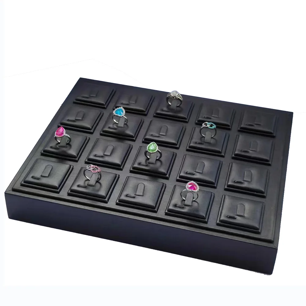 Black PU Leather Ring Jewelry Display Tray Earring Pendant Storage Organizer Case Necklace Showcase Diamond Ring Box Tray
Black PU Leather Ring Jewelry Display Tray Earring Pendant Storage Organizer Case Necklace Showcase Diamond Ring Box Tray