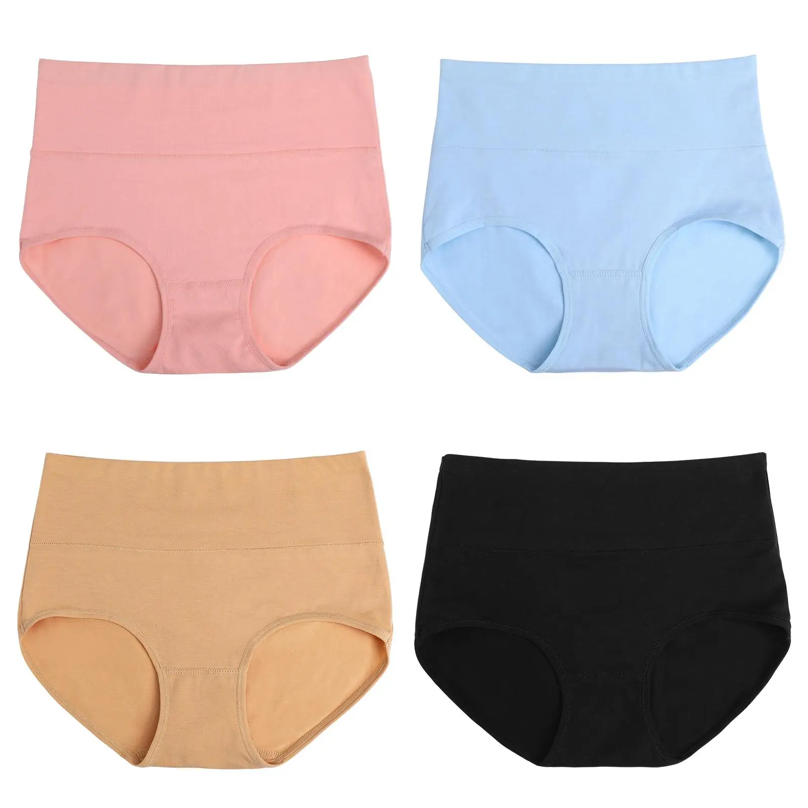 4Pcs Women Underwear 3XL BlackBlueNudePink Seamless Elastic Waistband Breathable Briefs For Sports Fitness
4Pcs Women Underwear 3XL BlackBlueNudePink Seamless Elastic Waistband Breathable Briefs For Sports Fitness
