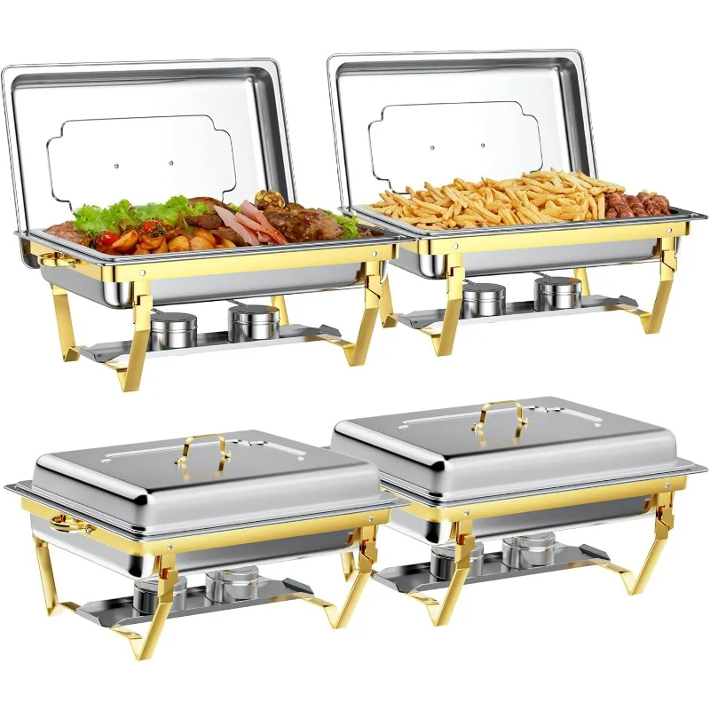 Chafing Dishes for Buffet Set: Chafers for Catering - Chafing Dish Buffet Set with Lids | Chafers and Buffet Warmers Sets
Chafing Dishes for Buffet Set: Chafers for Catering - Chafing Dish Buffet Set with Lids | Chafers and Buffet Warmers Sets