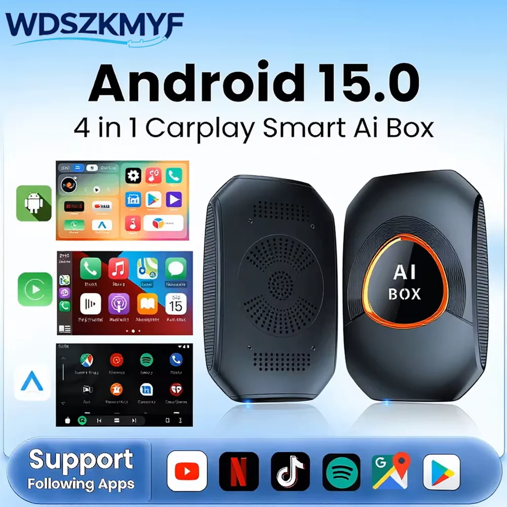2026 Android 15 CarPlay Smart AI Box Android Auto Wireless CarPlay Adapter Mirrolink, 2+16G,Car Tv Box For YouTube and Netflix
2026 Android 15 CarPlay Smart AI Box Android Auto Wireless CarPlay Adapter Mirrolink, 2+16G,Car Tv Box For YouTube and Netflix