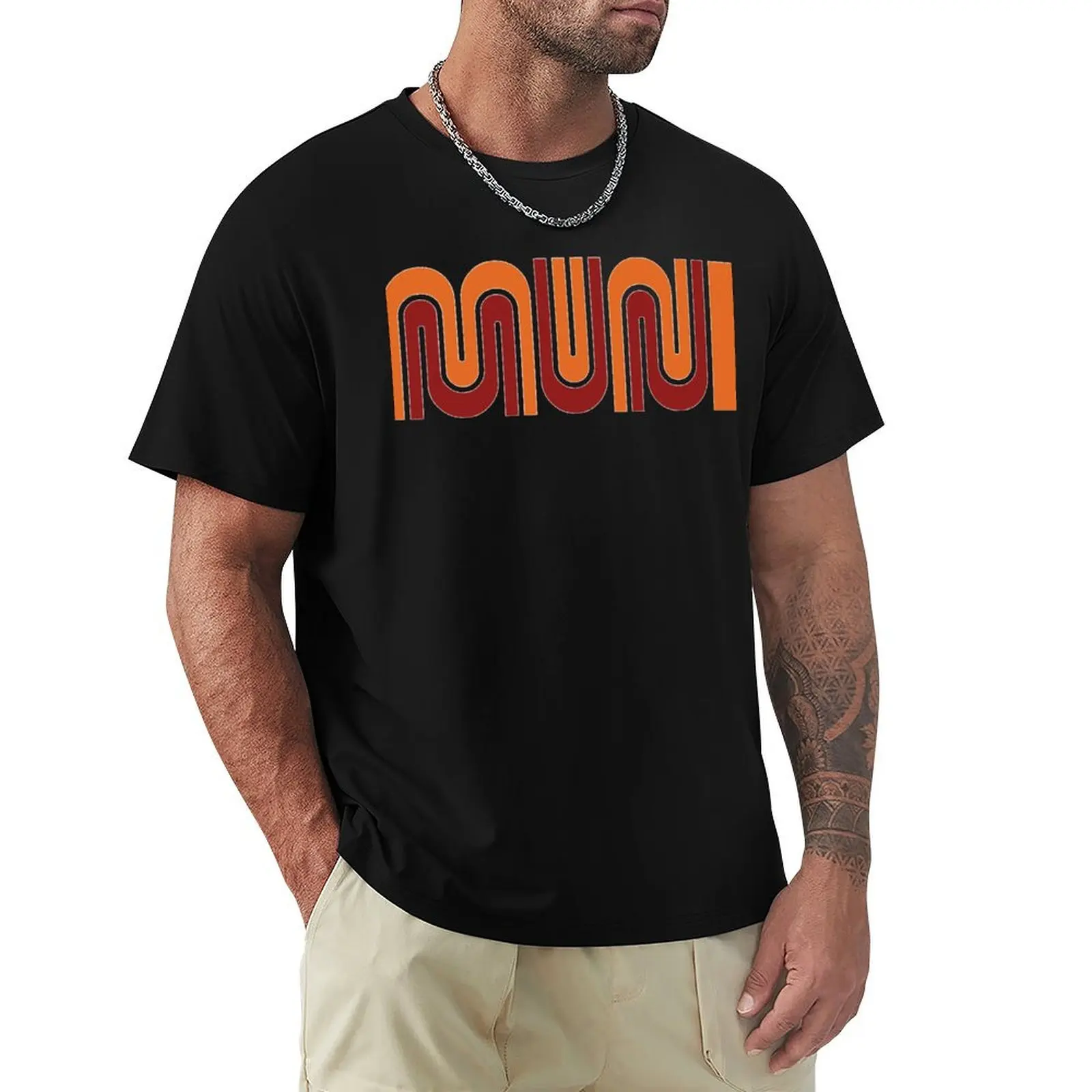 MUNI vintage logo T-Shirt Trendy Print Short Sleeve T-Shirt
MUNI vintage logo T-Shirt Trendy Print Short Sleeve T-Shirt