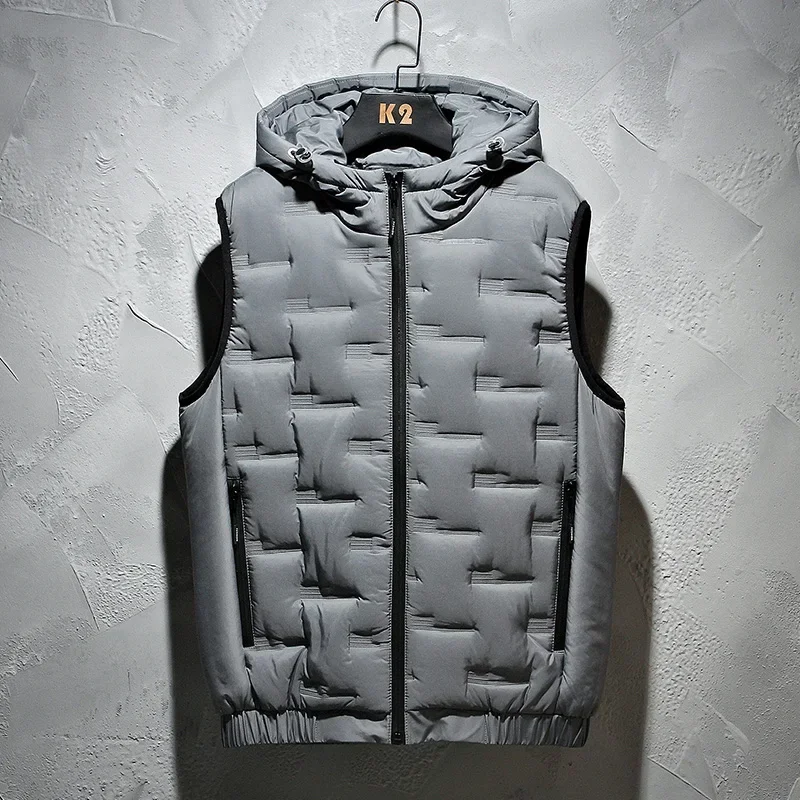 Men Pleated Solid Padded Thicken Parkas Homme Trend Waistcoat Winter Hooded Vest 8XL Men's Vest Windproof Warm Sleeveless Jacket
Men Pleated Solid Padded Thicken Parkas Homme Trend Waistcoat Winter Hooded Vest 8XL Men's Vest Windproof Warm Sleeveless Jacket