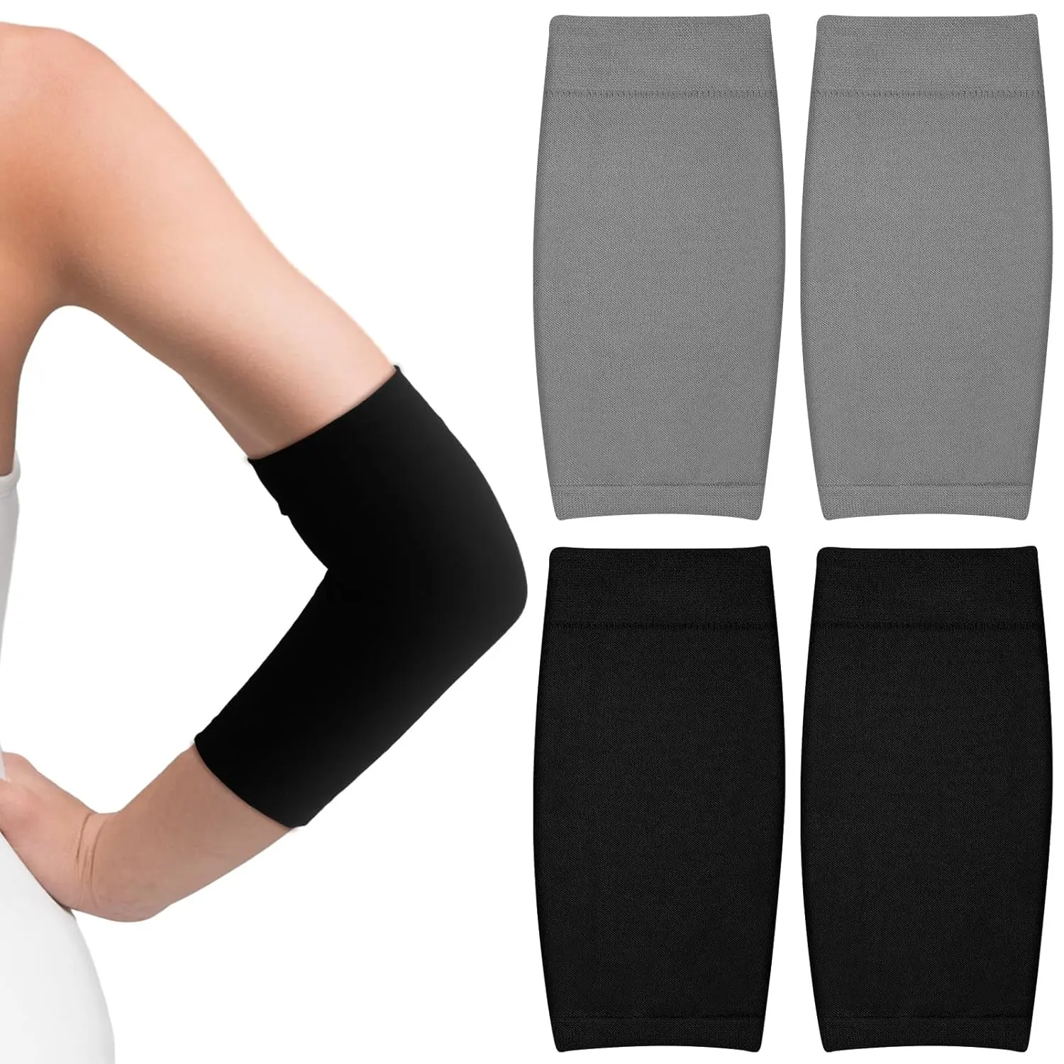 1 pair of tattoo covered sleeves, forearm sleeves, women's and men's compression tattoo upper arm sleeves, can be used as sun protection sleeves, elbow protection, suitable for sports, casual daily life (gray, black)
1 pair of tattoo covered sleeves, forearm sleeves, women's and men's compression tattoo upper arm sleeves, can be used as sun protection sleeves, elbow protection, suitable for sports, casual daily life (gray, black)