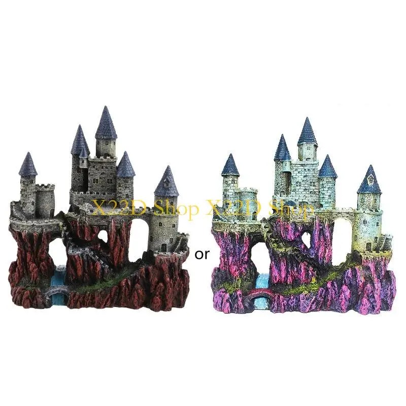 X22D аквариумное украшение замка из смолы для рыб для аквариума, скальных пещер, убежища для маленьких рыб
X22D аквариумное украшение замка из смолы для рыб для аквариума, скальных пещер, убежища для маленьких рыб