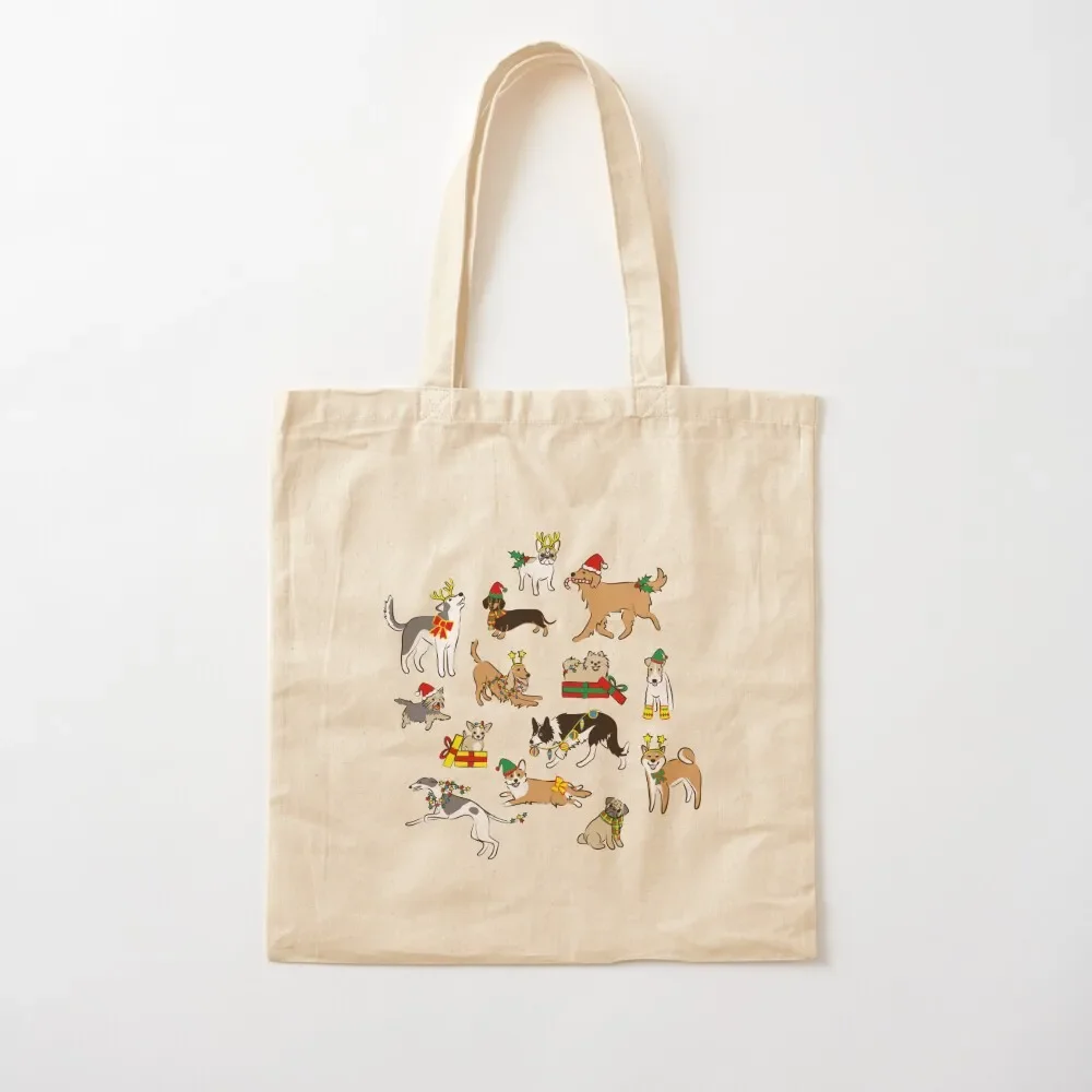 Christmas Dogs Tote Bag Shopping bags Reusable bags Canvas bag for women cute tote bag
Christmas Dogs Tote Bag Shopping bags Reusable bags Canvas bag for women cute tote bag
