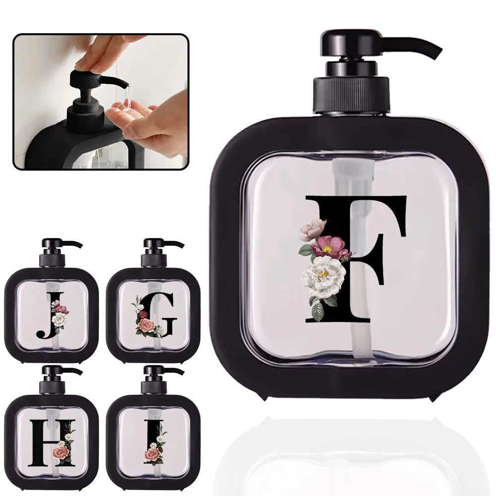 500ml Detachable Empty Bottle Durable Hand Soap Pump Dispenser Large-Capacity Shower Gel Bottle Black Floral Pattern
500ml Detachable Empty Bottle Durable Hand Soap Pump Dispenser Large-Capacity Shower Gel Bottle Black Floral Pattern