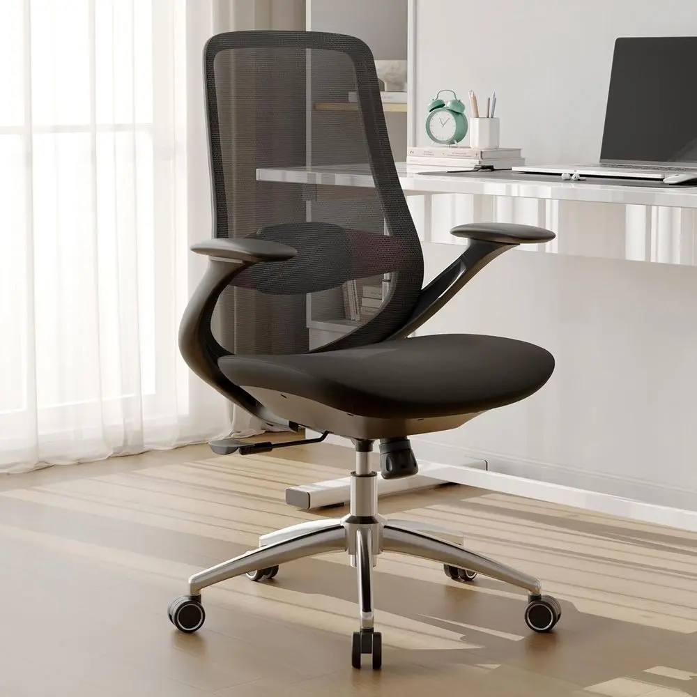 Mesh Ergonomic Office Chair with 330lbs Capacity, Lumbar Support, 2D Armrests for Comfortable Long-Hour Use (Black)
Mesh Ergonomic Office Chair with 330lbs Capacity, Lumbar Support, 2D Armrests for Comfortable Long-Hour Use (Black)