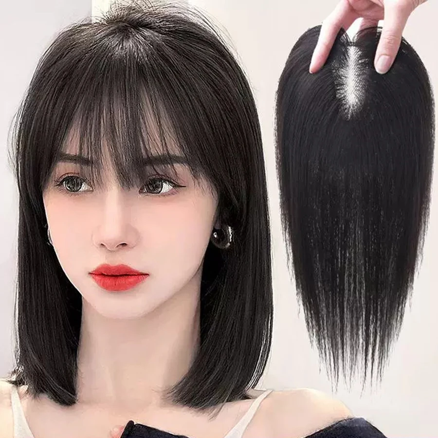 Hair Toppers for Women with Thinning Hair Natural Black Real Human Hair Toppers for Women Forehead Encrypted F Mesh Edge Design
Hair Toppers for Women with Thinning Hair Natural Black Real Human Hair Toppers for Women Forehead Encrypted F Mesh Edge Design