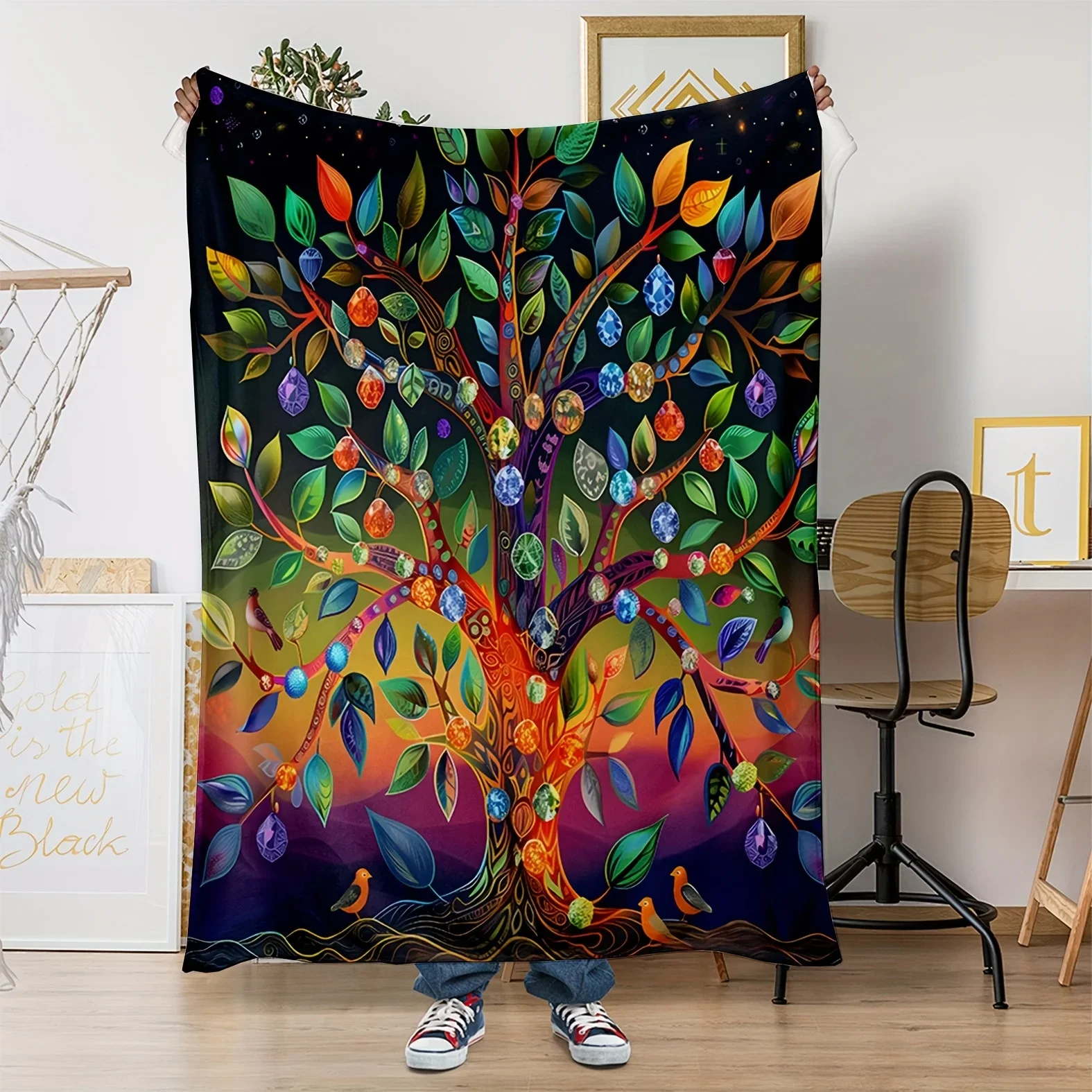 Colorful Diverse Leaf Pattern Flannel Blanket for All Seasons Ideal for Living Room Office Sofa Travel
Colorful Diverse Leaf Pattern Flannel Blanket for All Seasons Ideal for Living Room Office Sofa Travel
