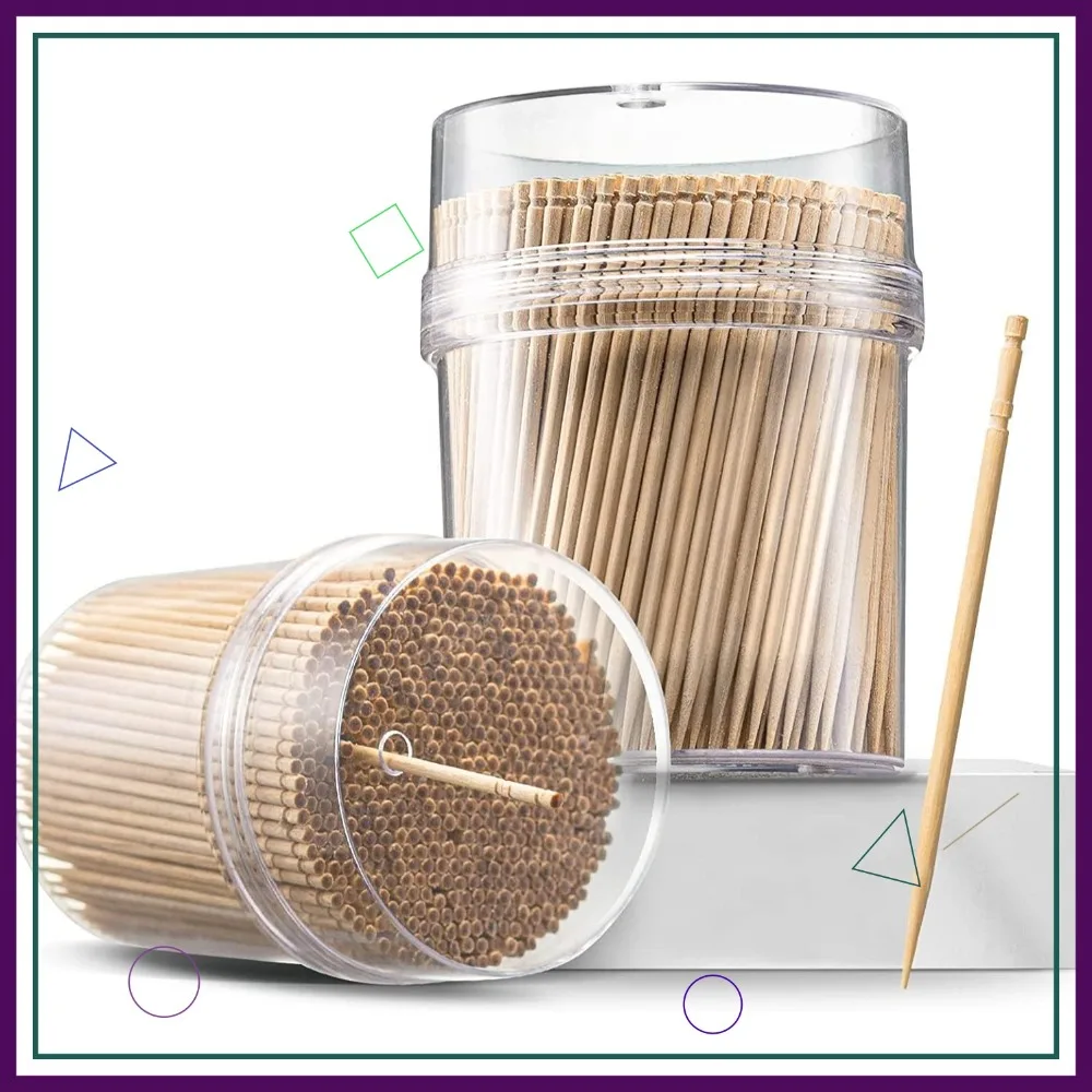 2000ct Light Wood Toothpicks with Reusable Holder - Sturdy Smooth Bamboo Picks for Teeth, Cocktail & Appetizers
2000ct Light Wood Toothpicks with Reusable Holder - Sturdy Smooth Bamboo Picks for Teeth, Cocktail & Appetizers