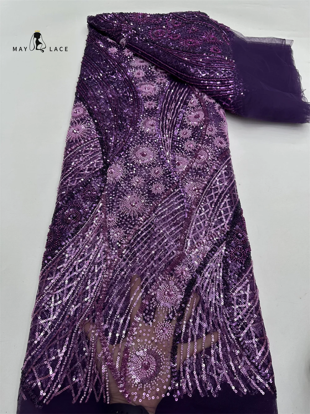 African Heavy Bead Lace Fabric 2025 High Quality Nigerian Sequins French Tulle Fabrics Material For Wedding Party Dress Women
African Heavy Bead Lace Fabric 2025 High Quality Nigerian Sequins French Tulle Fabrics Material For Wedding Party Dress Women